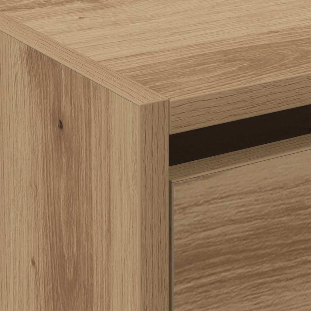 Schoenenkast Artisan Eiken 80 x 21 x 125,5 cm Bewerkt hout is nu te koop bij PeponiXL, paradijselijk wonen!