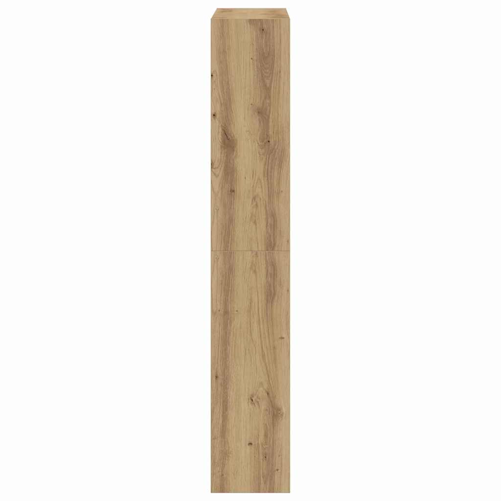 Schoenenkast Artisan Eiken 80 x 21 x 125,5 cm Bewerkt hout is nu te koop bij PeponiXL, paradijselijk wonen!