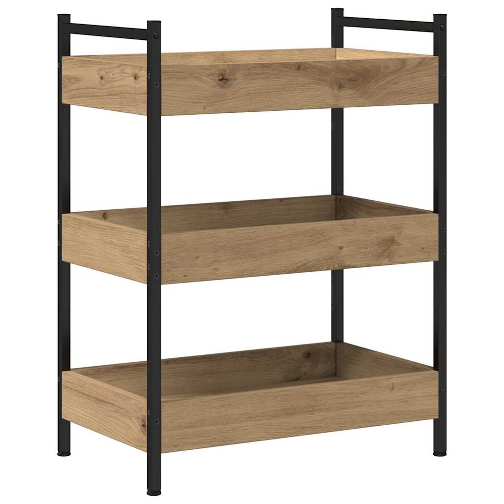 Keuken Trolley Artisan Eiken 50 x 30 x 70 cm Bewerkt hout is nu te koop bij PeponiXL, paradijselijk wonen!