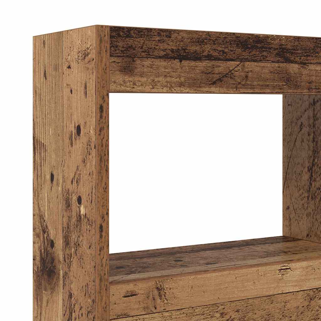 Hoofdbord met plank Oud Hout 120 x 17 x 102 cm Bewerkt hout is nu te koop bij PeponiXL, paradijselijk wonen!