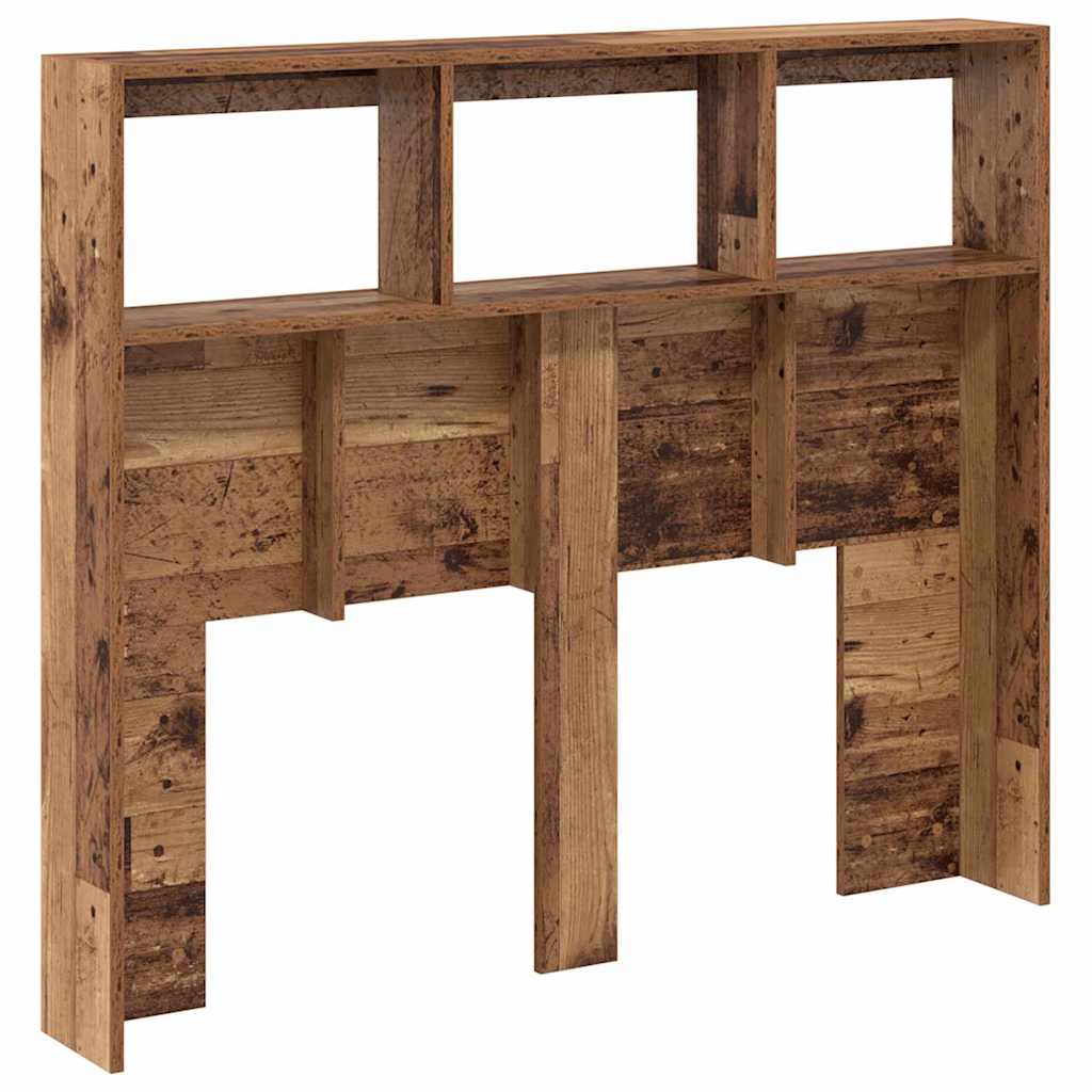 Hoofdbord met plank Oud Hout 120 x 17 x 102 cm Bewerkt hout is nu te koop bij PeponiXL, paradijselijk wonen!