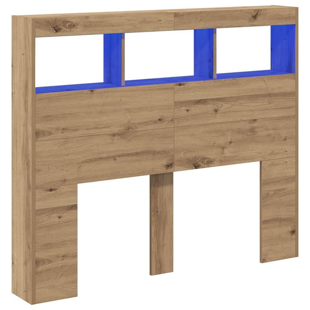 Hoofdbord Artisan Eiken 120 x 17 x 102 cm Bewerkt hout is nu te koop bij PeponiXL, paradijselijk wonen!