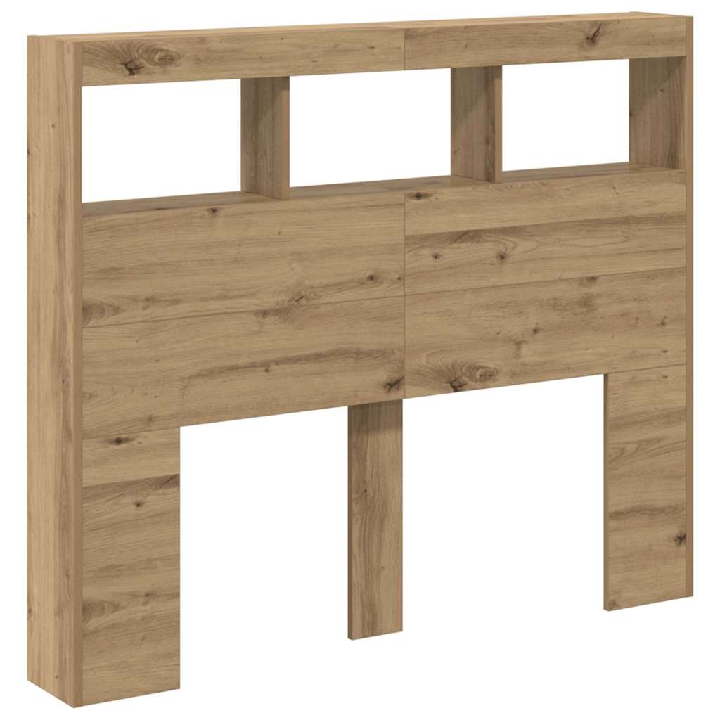 Hoofdbord Artisan Eiken 120 x 17 x 102 cm Bewerkt hout is nu te koop bij PeponiXL, paradijselijk wonen!