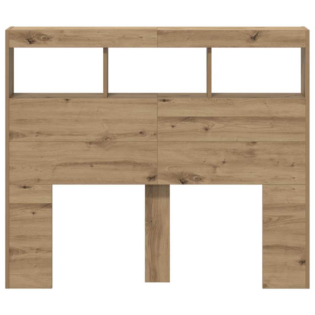 Hoofdbord Artisan Eiken 120 x 17 x 102 cm Bewerkt hout is nu te koop bij PeponiXL, paradijselijk wonen!