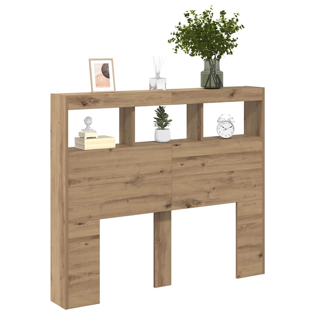 Hoofdbord Artisan Eiken 120 x 17 x 102 cm Bewerkt hout is nu te koop bij PeponiXL, paradijselijk wonen!