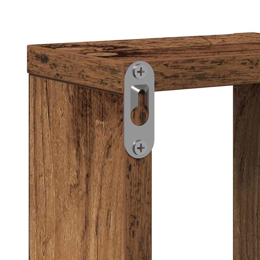 Wandplank Wandgemonteerd met opslag Oudhout 104.5 x 43 x 10 cm is nu te koop bij PeponiXL, paradijselijk wonen!