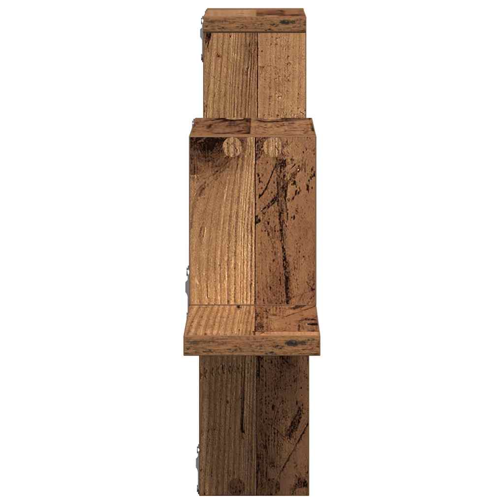 Wandplank Wandgemonteerd met opslag Oudhout 104.5 x 43 x 10 cm is nu te koop bij PeponiXL, paradijselijk wonen!