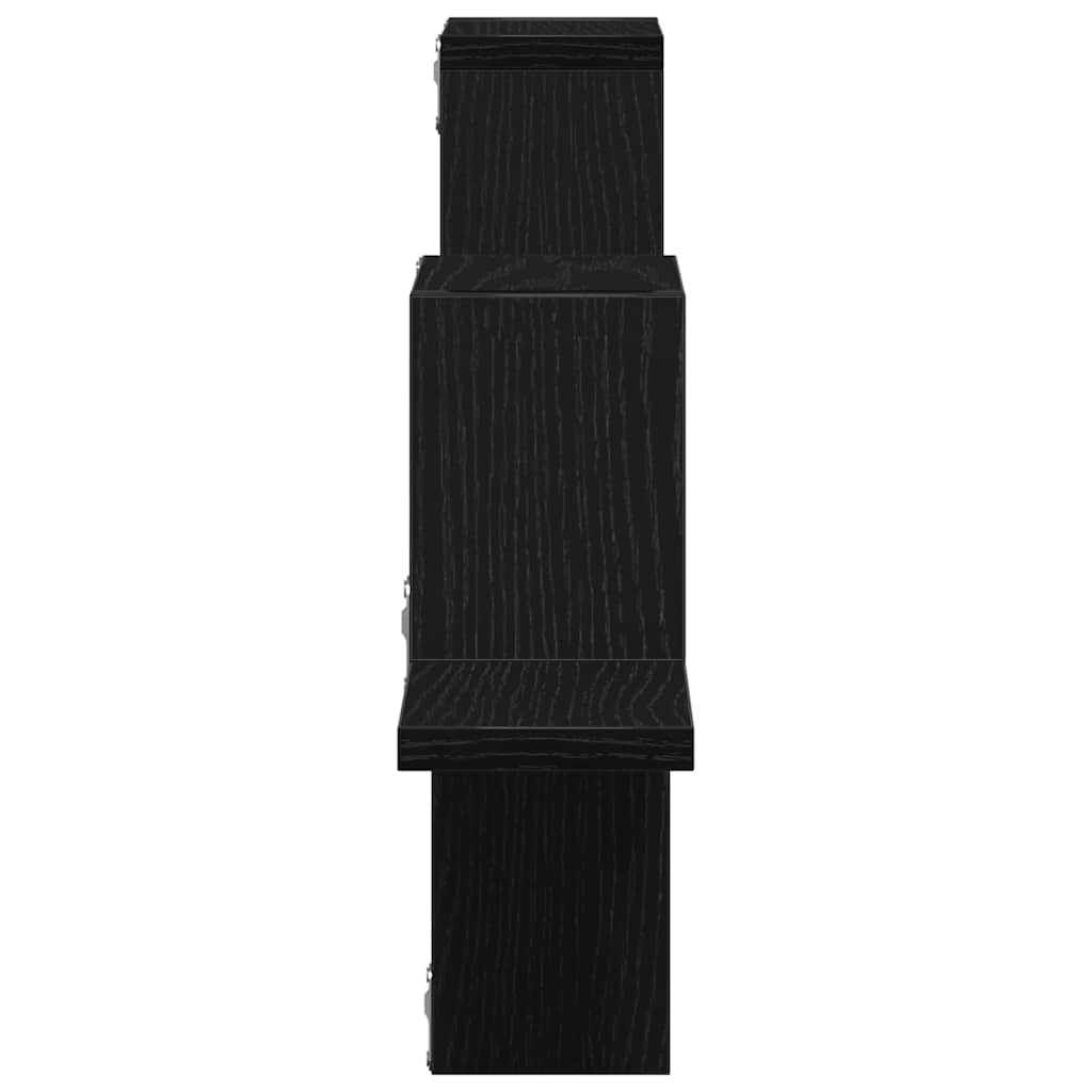 Wandplank Wandgemonteerd Zwart Eiken 104.5 x 43 x 10 cm is nu te koop bij PeponiXL, paradijselijk wonen!