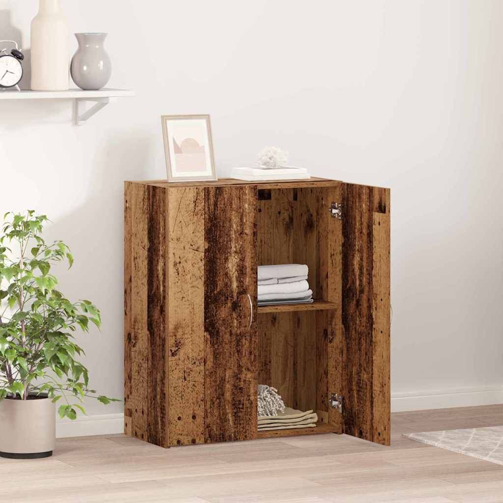 Kantoorkast Zwart Eiken 70 x 32 x 77.5 cm Bewerkt hout is nu te koop bij PeponiXL, paradijselijk wonen!