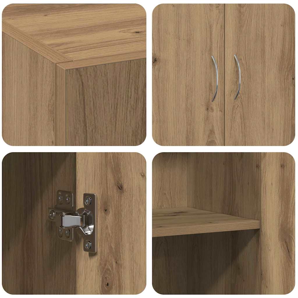 Kantoorkast met plank Oudhout 70 x 32 x 77.5 cm Bewerkt hout is nu te koop bij PeponiXL, paradijselijk wonen!
