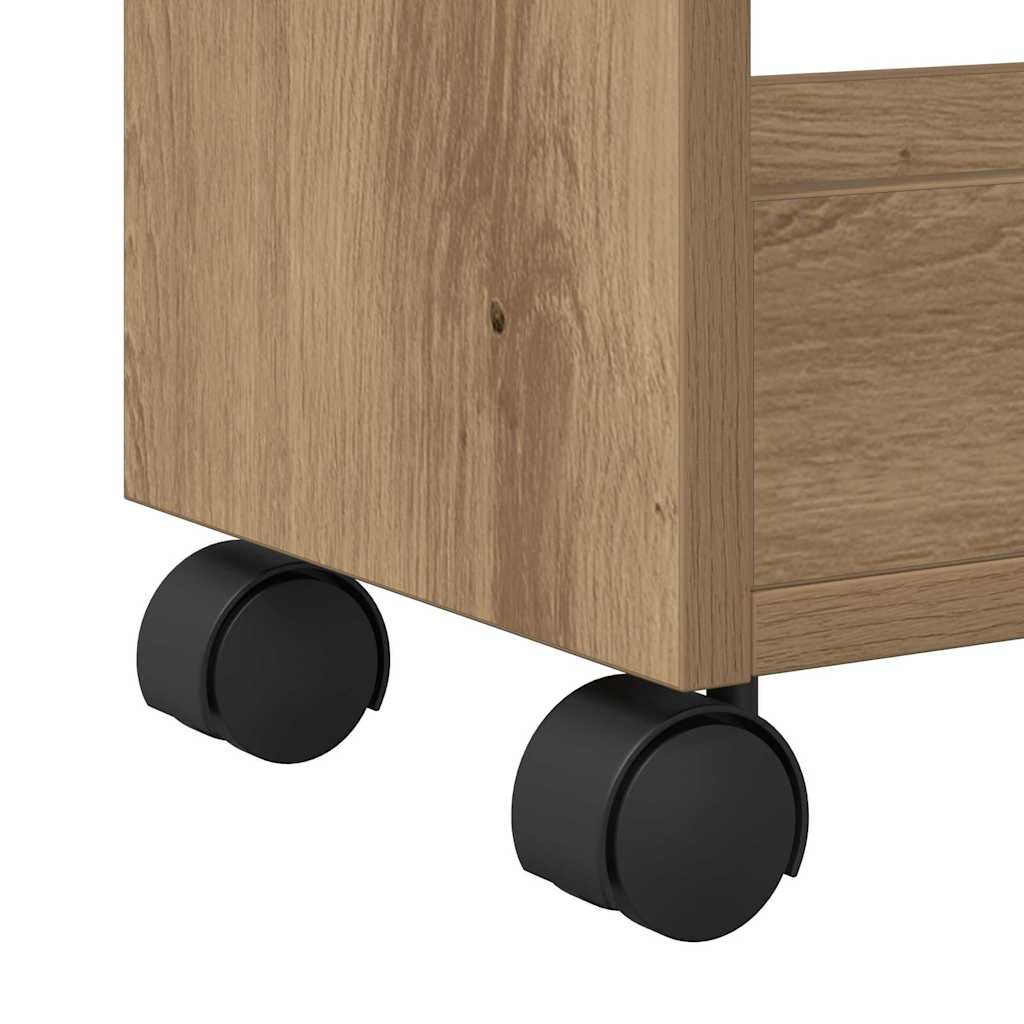 Kast met wiel Artisan Eiken 60 x 22 x 79 cm is nu te koop bij PeponiXL, paradijselijk wonen!