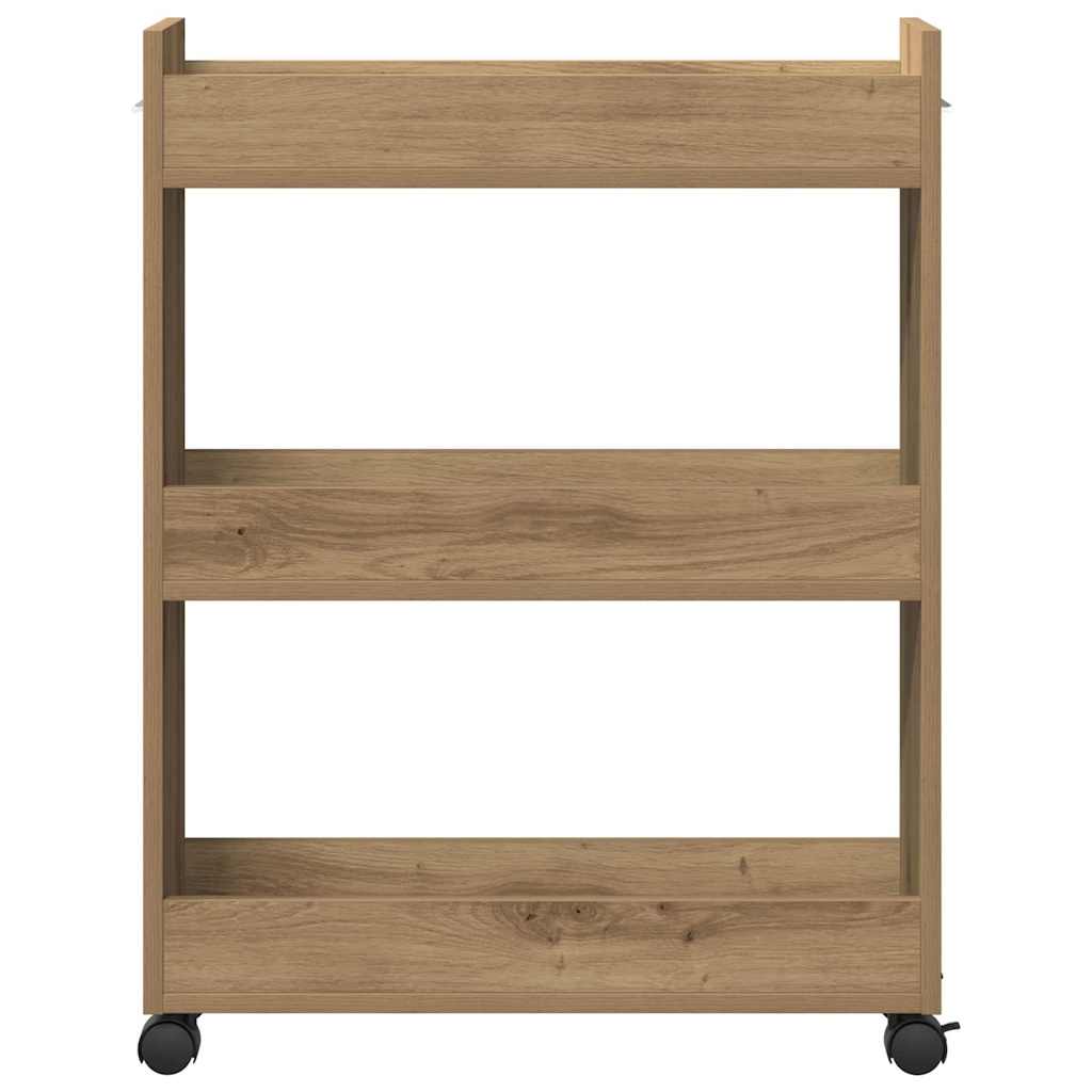 Kast met wiel Artisan Eiken 60 x 22 x 79 cm is nu te koop bij PeponiXL, paradijselijk wonen!