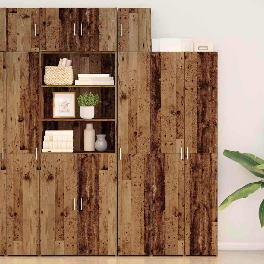 Wandkast Oudhout 30 x 42,5 x 39,5 cm Bewerkt hout is nu te koop bij PeponiXL, paradijselijk wonen!