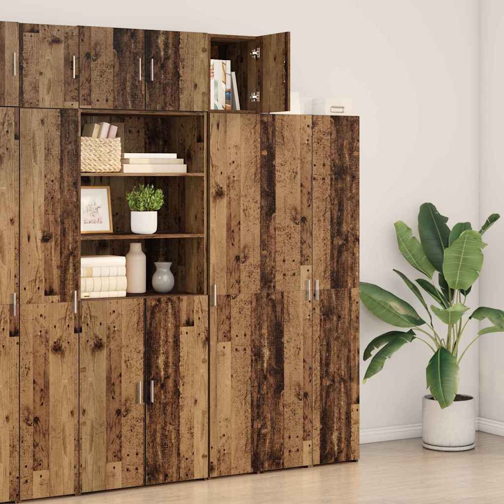 Wandkast Oudhout 30 x 42,5 x 39,5 cm Bewerkt hout is nu te koop bij PeponiXL, paradijselijk wonen!