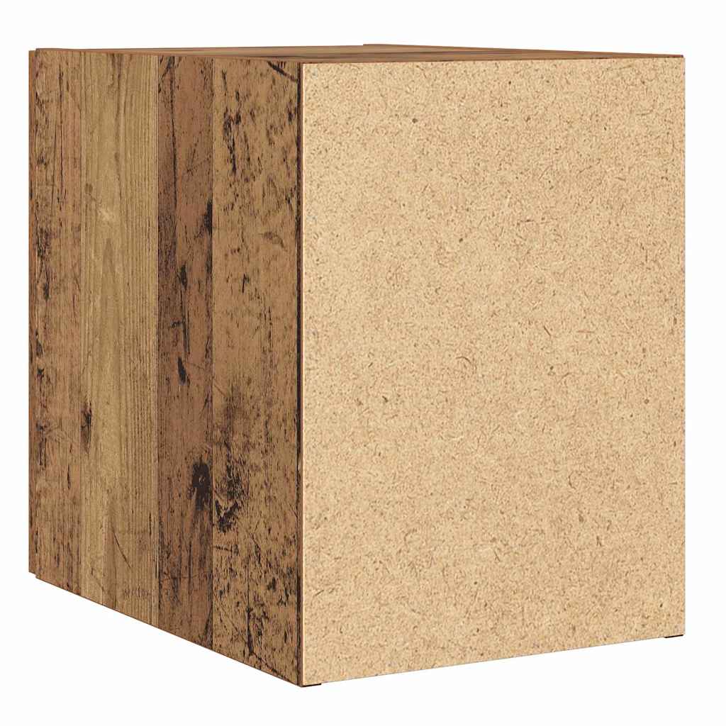 Wandkast Oudhout 30 x 42,5 x 39,5 cm Bewerkt hout is nu te koop bij PeponiXL, paradijselijk wonen!