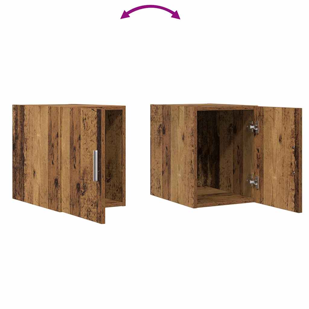 Wandkast Oudhout 30 x 42,5 x 39,5 cm Bewerkt hout is nu te koop bij PeponiXL, paradijselijk wonen!