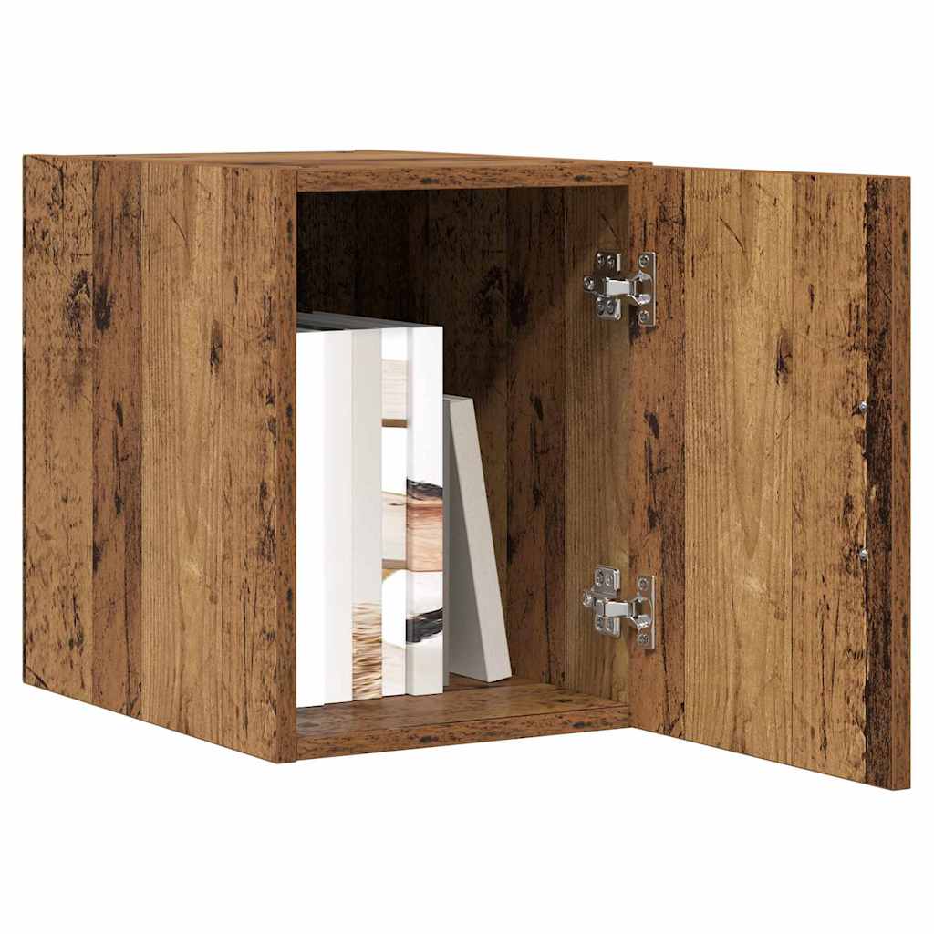 Wandkast Oudhout 30 x 42,5 x 39,5 cm Bewerkt hout is nu te koop bij PeponiXL, paradijselijk wonen!