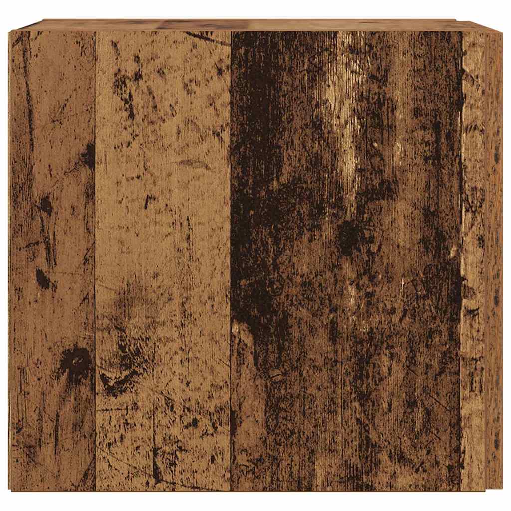 Wandkast Oudhout 30 x 42,5 x 39,5 cm Bewerkt hout is nu te koop bij PeponiXL, paradijselijk wonen!
