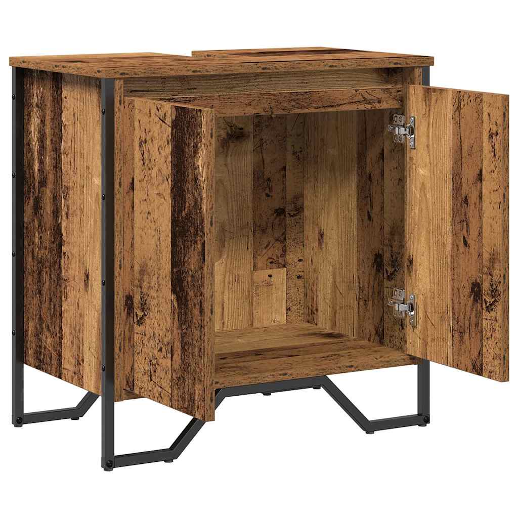 Badkamertenk te kast Oud Hout 60 x 35 x 60 cm Bewerkt hout is nu te koop bij PeponiXL, paradijselijk wonen!