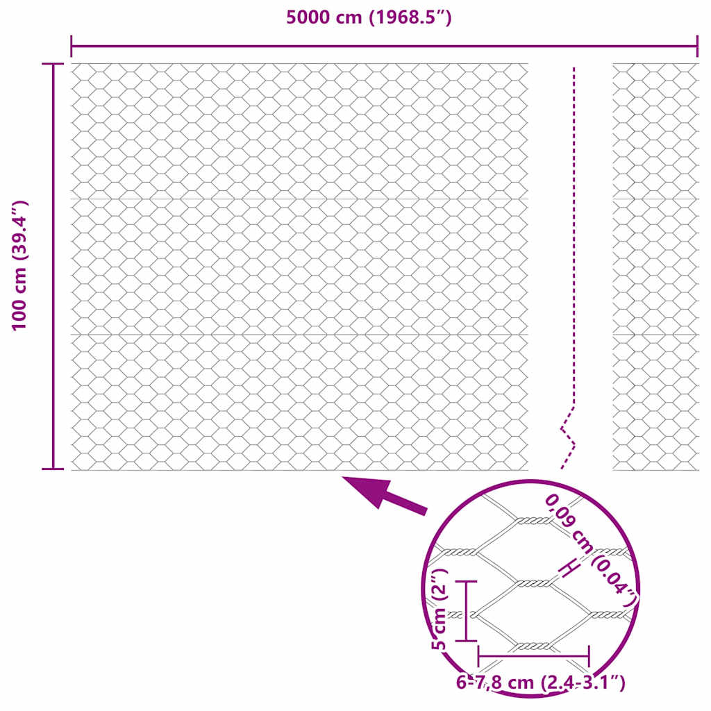 Hexagon Hek Groen 1 x 50 m PVC is nu te koop bij PeponiXL, paradijselijk wonen!