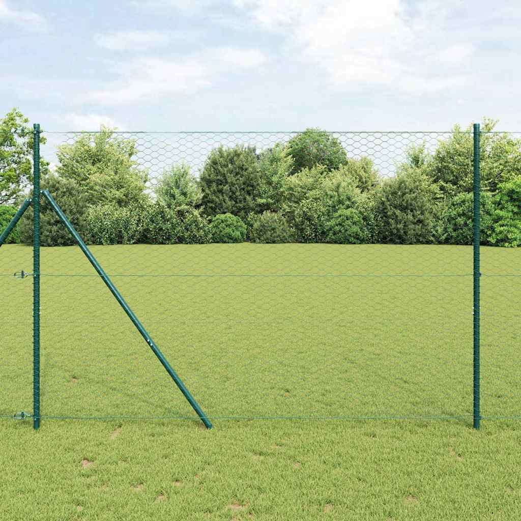 Hexagon Hek Groen 1,5 x 50 m PVC is nu te koop bij PeponiXL, paradijselijk wonen!