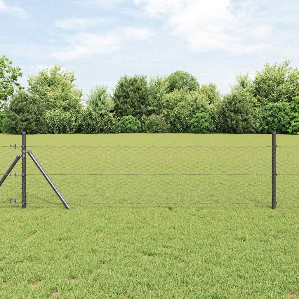 Hexagon Hek Grijs 0,6 x 10 m PVC is nu te koop bij PeponiXL, paradijselijk wonen!