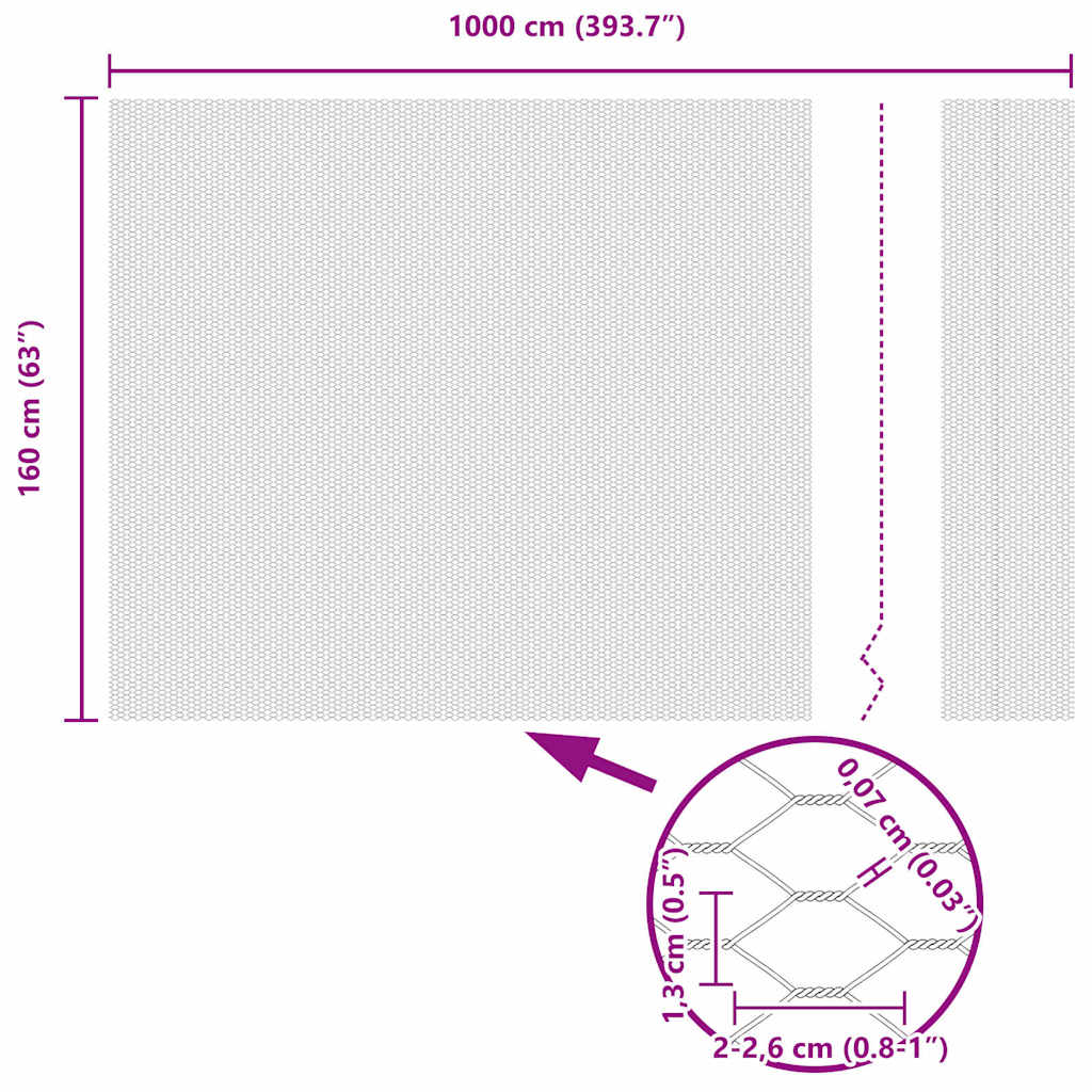 Hexagon Hek Grijs 1,6 x 10 m PVC is nu te koop bij PeponiXL, paradijselijk wonen!