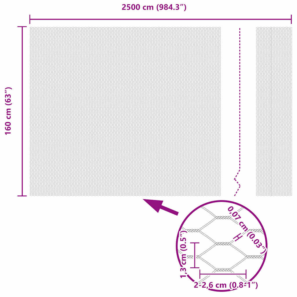 Hexagon Hek Grijs 1,6 x 25 m PVC is nu te koop bij PeponiXL, paradijselijk wonen!