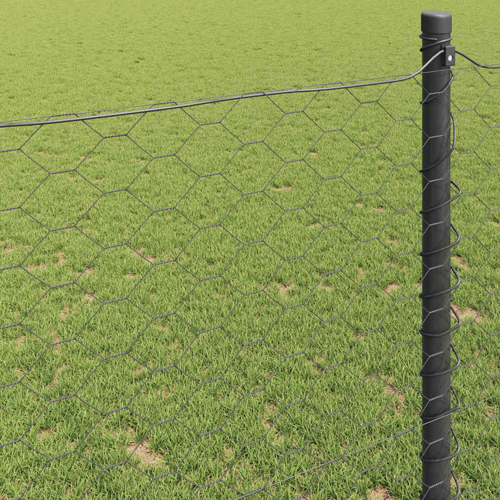 Hexagon Hek Grijs 1,6 x 25 m PVC is nu te koop bij PeponiXL, paradijselijk wonen!