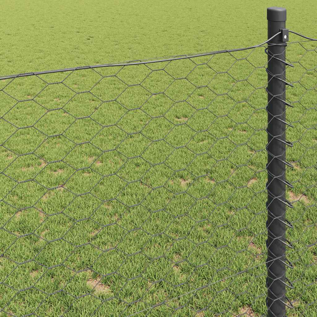Hexagon Hek Grijs 0,8 x 50 m PVC is nu te koop bij PeponiXL, paradijselijk wonen!