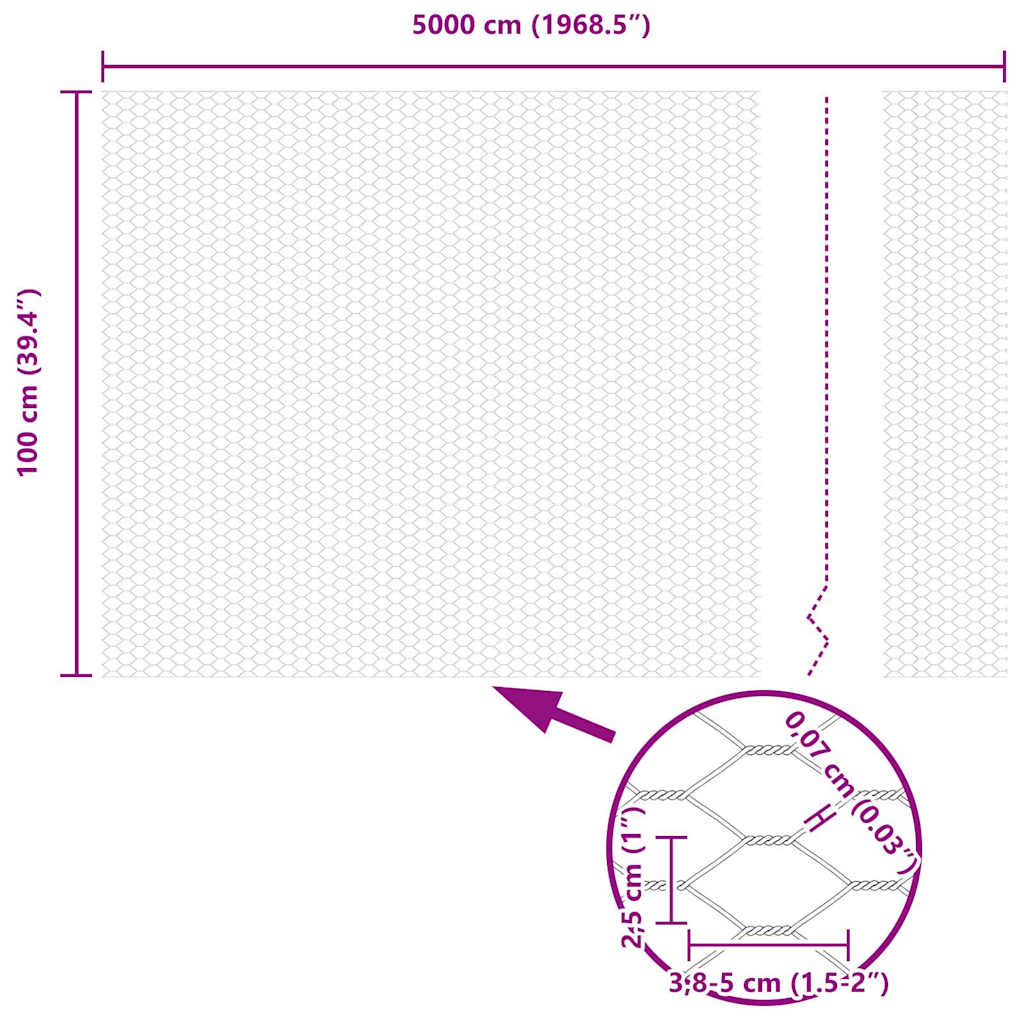 Hexagon Hek Grijs 1 x 50 m PVC is nu te koop bij PeponiXL, paradijselijk wonen!