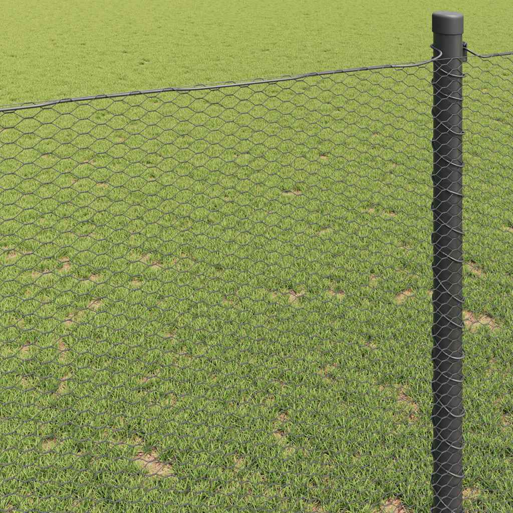 Hexagon Hek Grijs 1,2 x 50 m PVC is nu te koop bij PeponiXL, paradijselijk wonen!