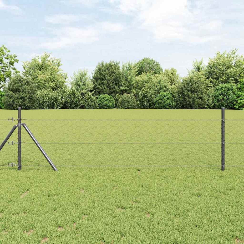 Hexagon Hek Grijs 1,2 x 50 m PVC is nu te koop bij PeponiXL, paradijselijk wonen!