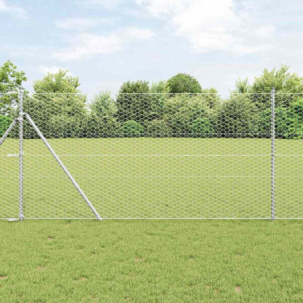 Hexagon Hek Zilver 1 x 50 m Gegalvaniseerd staal is nu te koop bij PeponiXL, paradijselijk wonen!