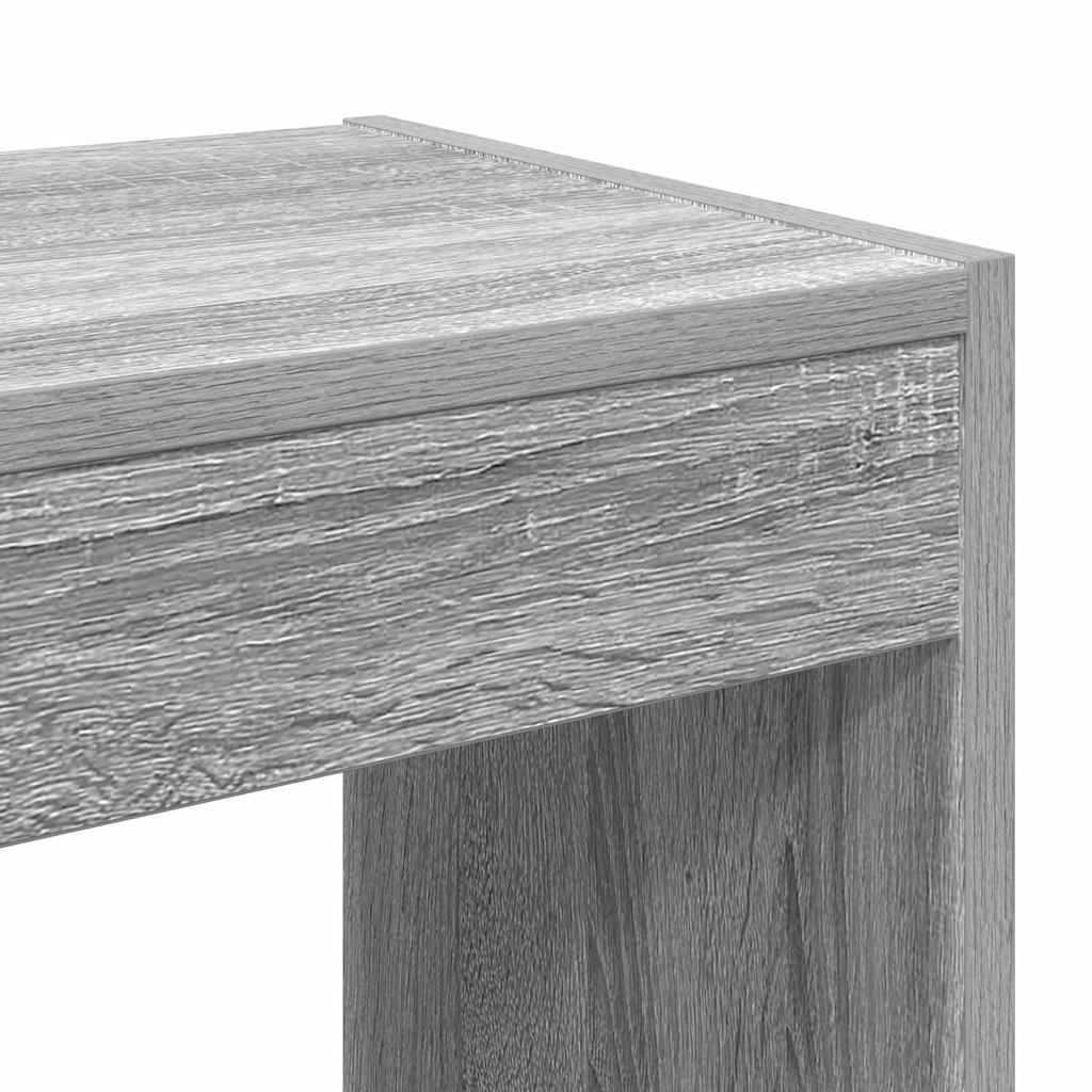 Boekenkast Grijs Sonoma 100 x 30 x 198 cm Bewerkt hout is nu te koop bij PeponiXL, paradijselijk wonen!