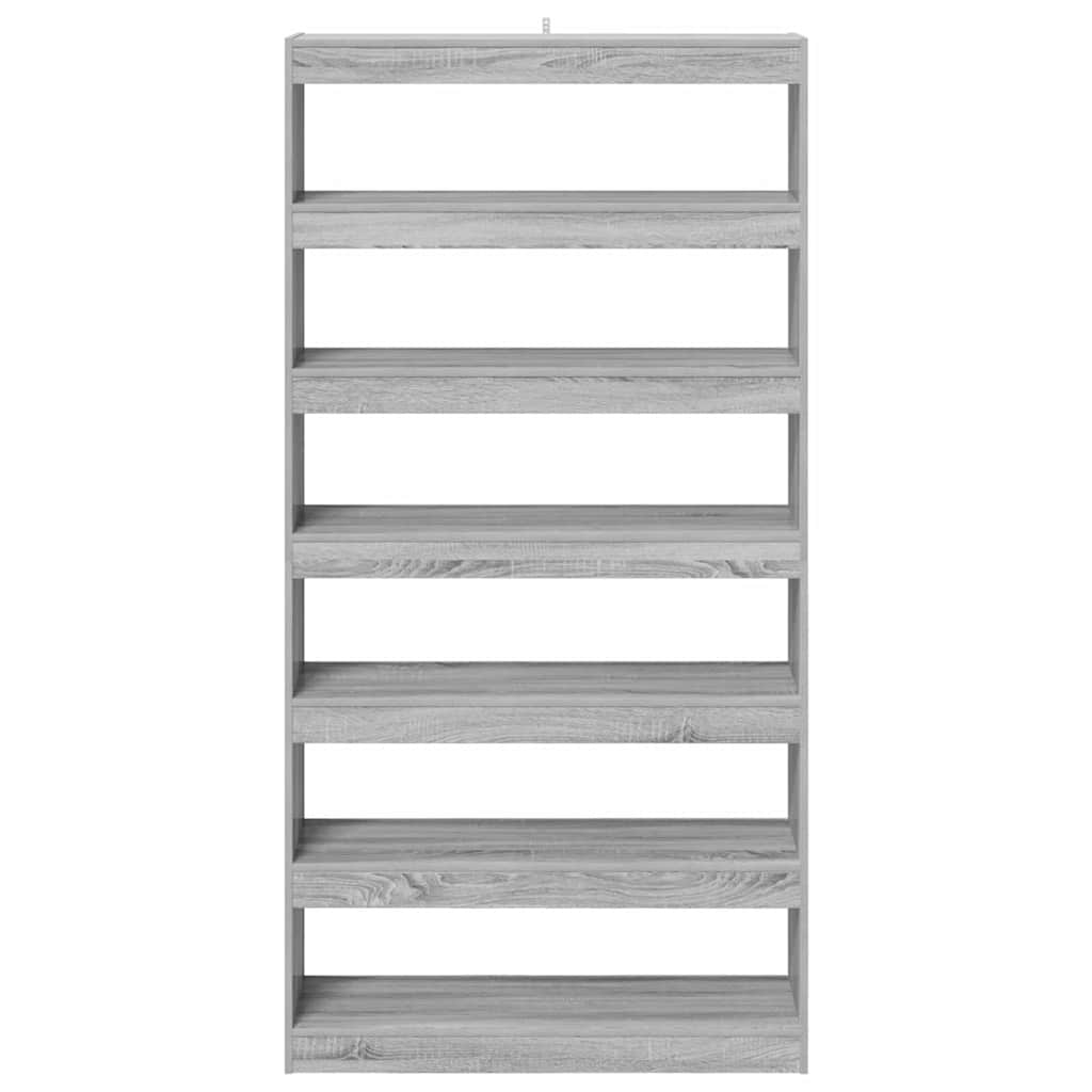 Boekenkast Grijs Sonoma 100 x 30 x 198 cm Bewerkt hout is nu te koop bij PeponiXL, paradijselijk wonen!