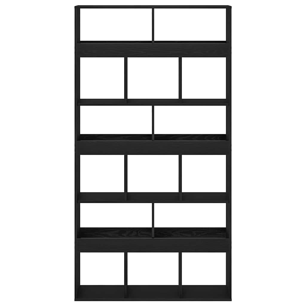 Boekenkast 2 pcs Zwart Eiken 100 x 33 x 187,5 cm is nu te koop bij PeponiXL, paradijselijk wonen!