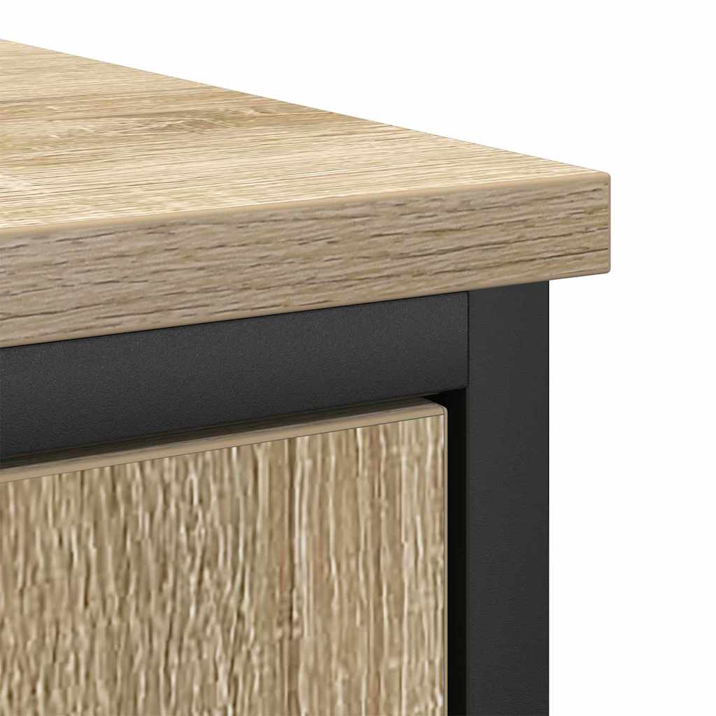 Badkamermeubelset met plank met opslag 2 pcs Bruin Bewerkt hout is nu te koop bij PeponiXL, paradijselijk wonen!