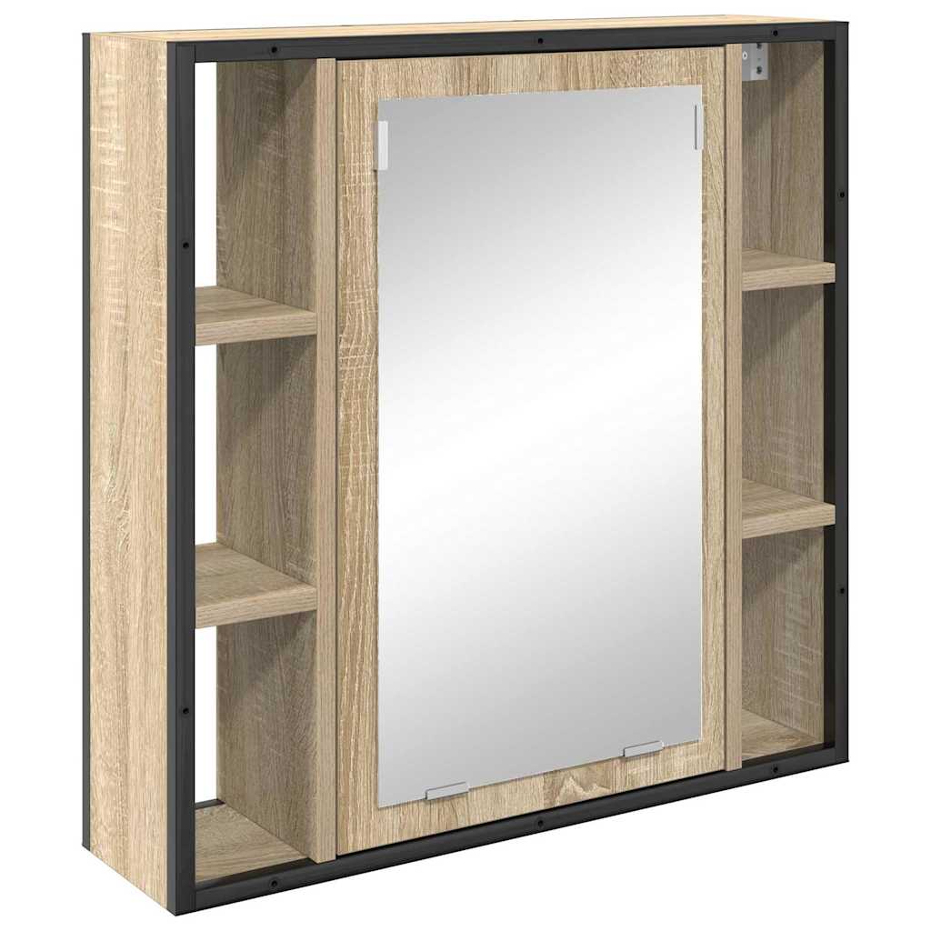 Badkamermeubelset met plank met opslag 2 pcs Bruin Bewerkt hout is nu te koop bij PeponiXL, paradijselijk wonen!