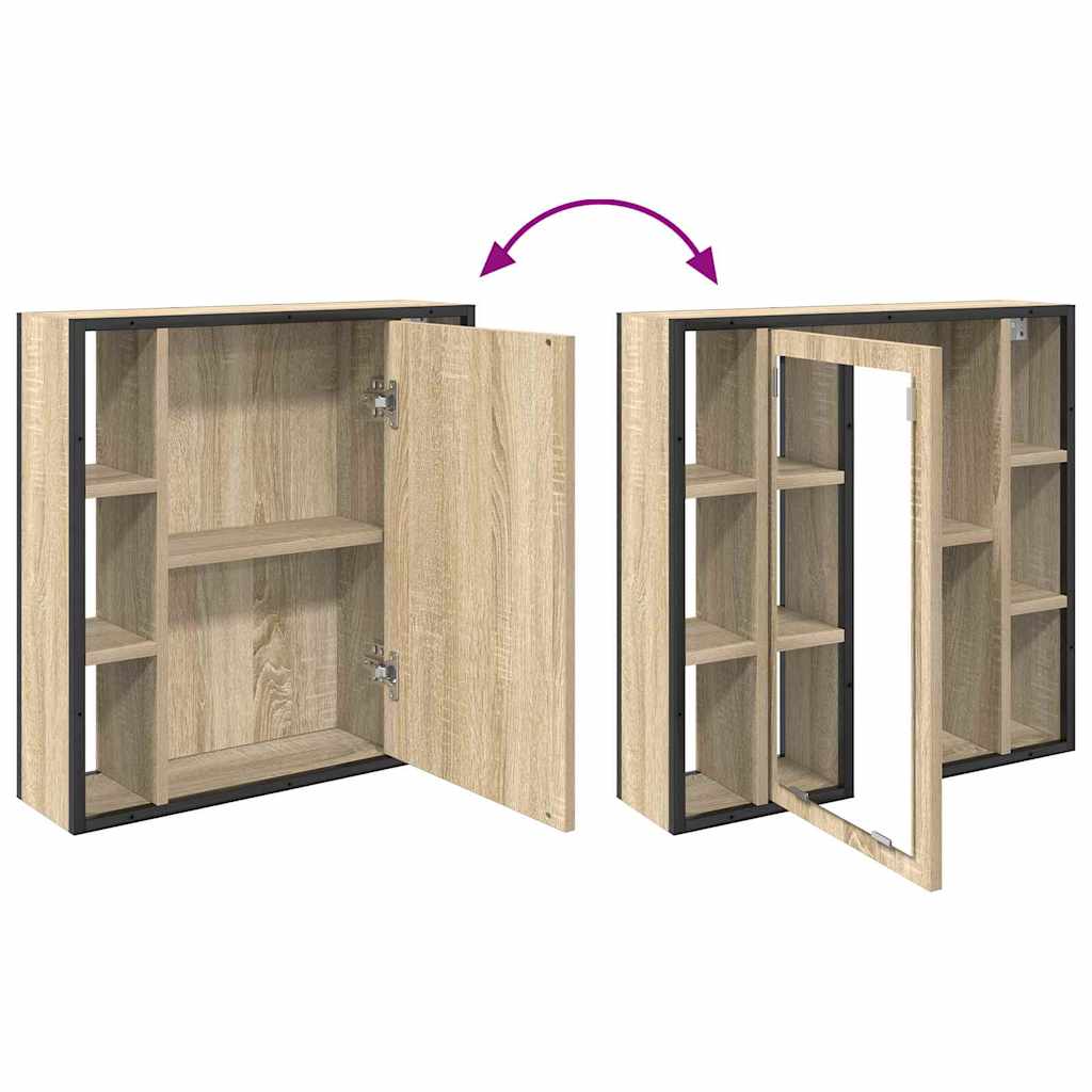 Badkamermeubelset met plank met opslag 2 pcs Bruin Bewerkt hout is nu te koop bij PeponiXL, paradijselijk wonen!