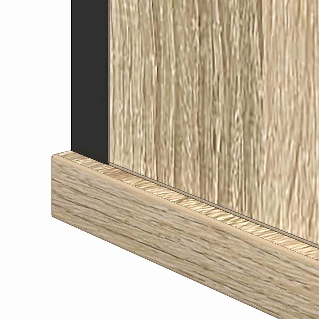 Badkamermeubelset met plank met opslag 2 pcs Bruin Bewerkt hout is nu te koop bij PeponiXL, paradijselijk wonen!