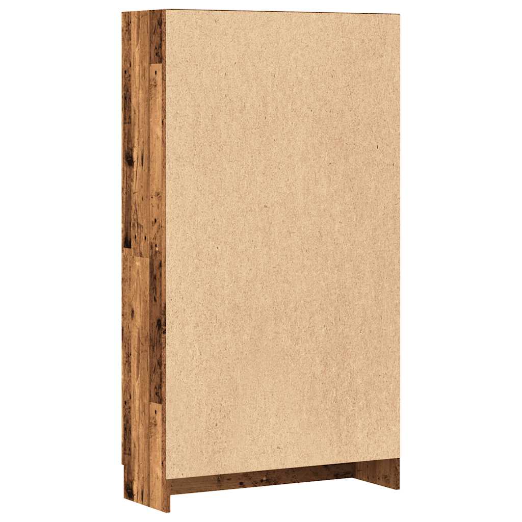 Boekenkast 82,5x30,5x150 cm bewerkt hout oud houtkleurig is nu te koop bij PeponiXL, paradijselijk wonen!