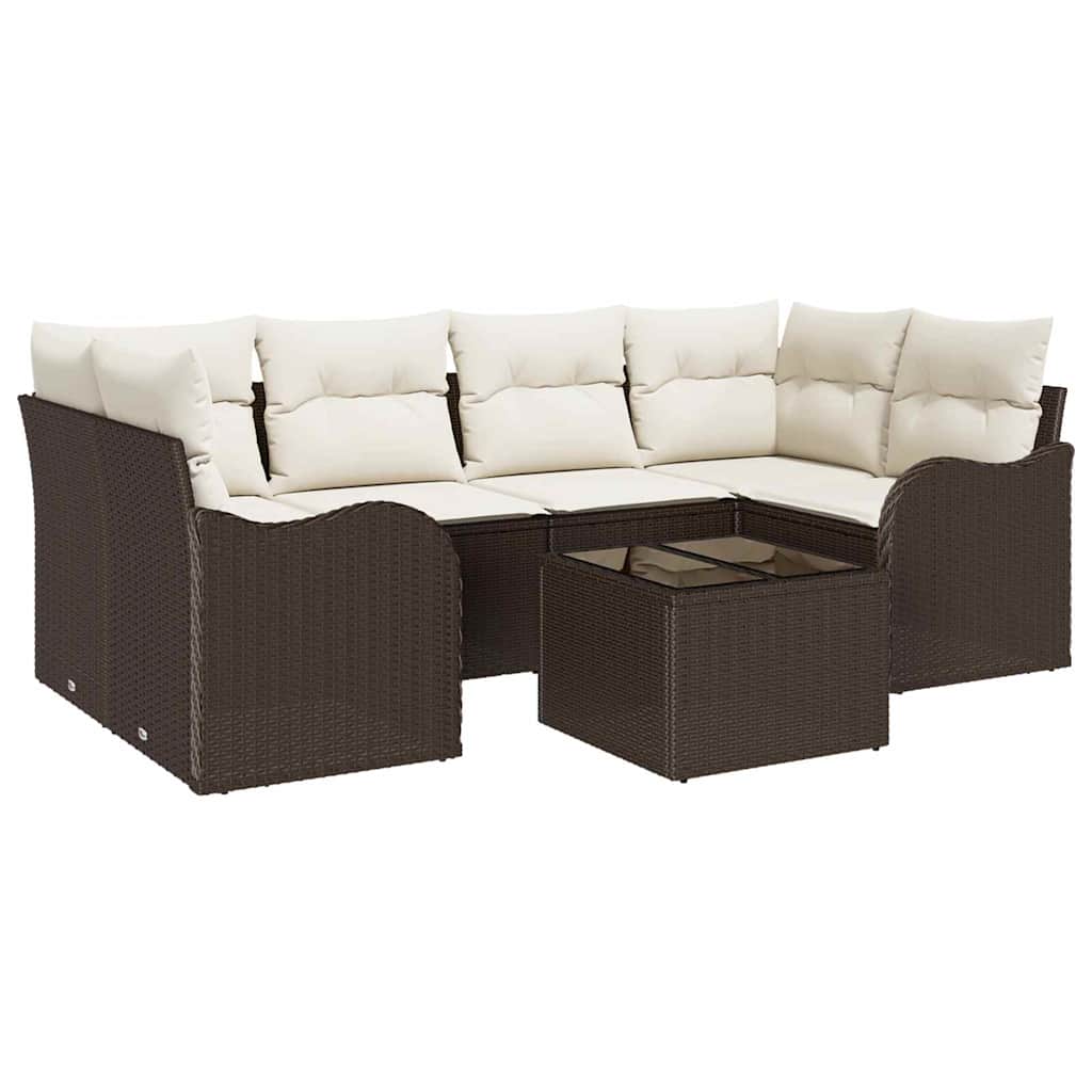 Tuin Sofa Set Bruin 55 x 55 x 37 cm poly rattan is nu te koop bij PeponiXL, paradijselijk wonen!