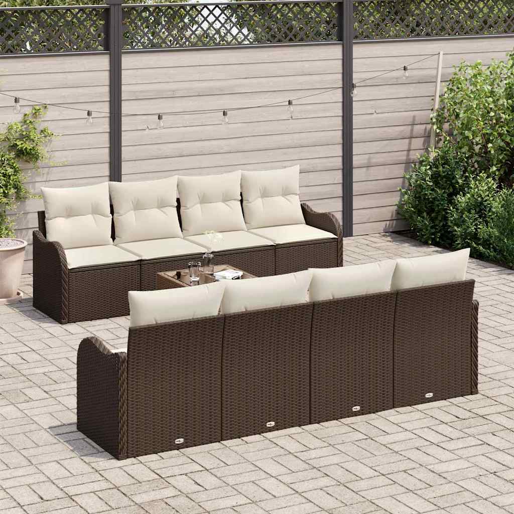 Tuin Sofa Set Bruin 55 x 55 x 37 cm poly rattan is nu te koop bij PeponiXL, paradijselijk wonen!
