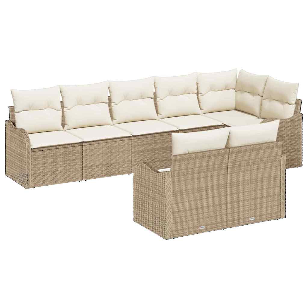 Tuin Sofa Set Beige poly rattan is nu te koop bij PeponiXL, paradijselijk wonen!