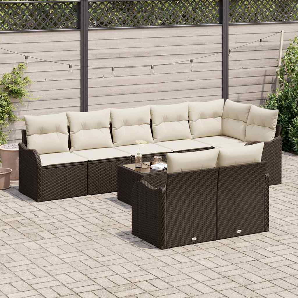 Tuin Sofa Set Bruin poly rattan is nu te koop bij PeponiXL, paradijselijk wonen!