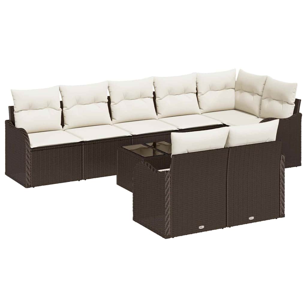 Tuin Sofa Set Bruin poly rattan is nu te koop bij PeponiXL, paradijselijk wonen!