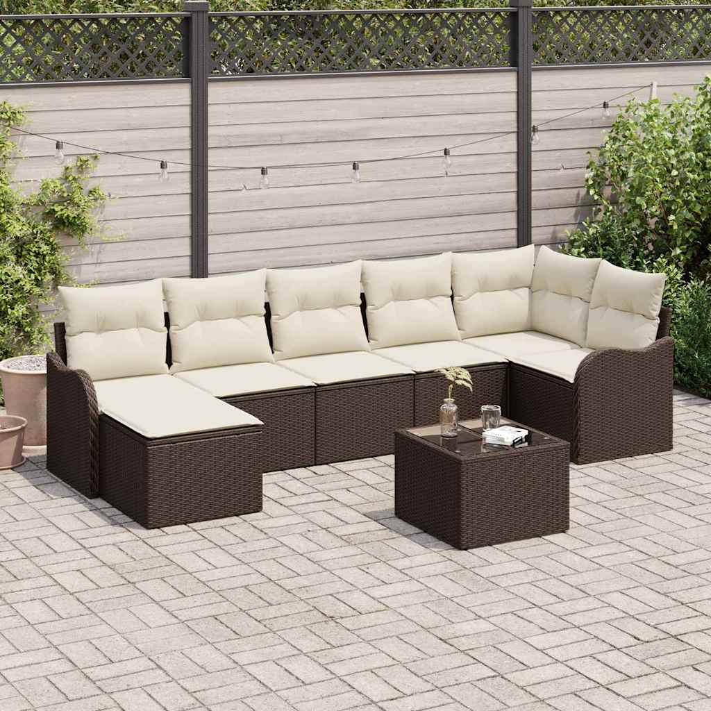 Tuin Sofa Set Bruin poly rattan is nu te koop bij PeponiXL, paradijselijk wonen!