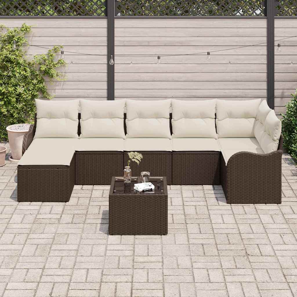 Tuin Sofa Set Bruin poly rattan is nu te koop bij PeponiXL, paradijselijk wonen!