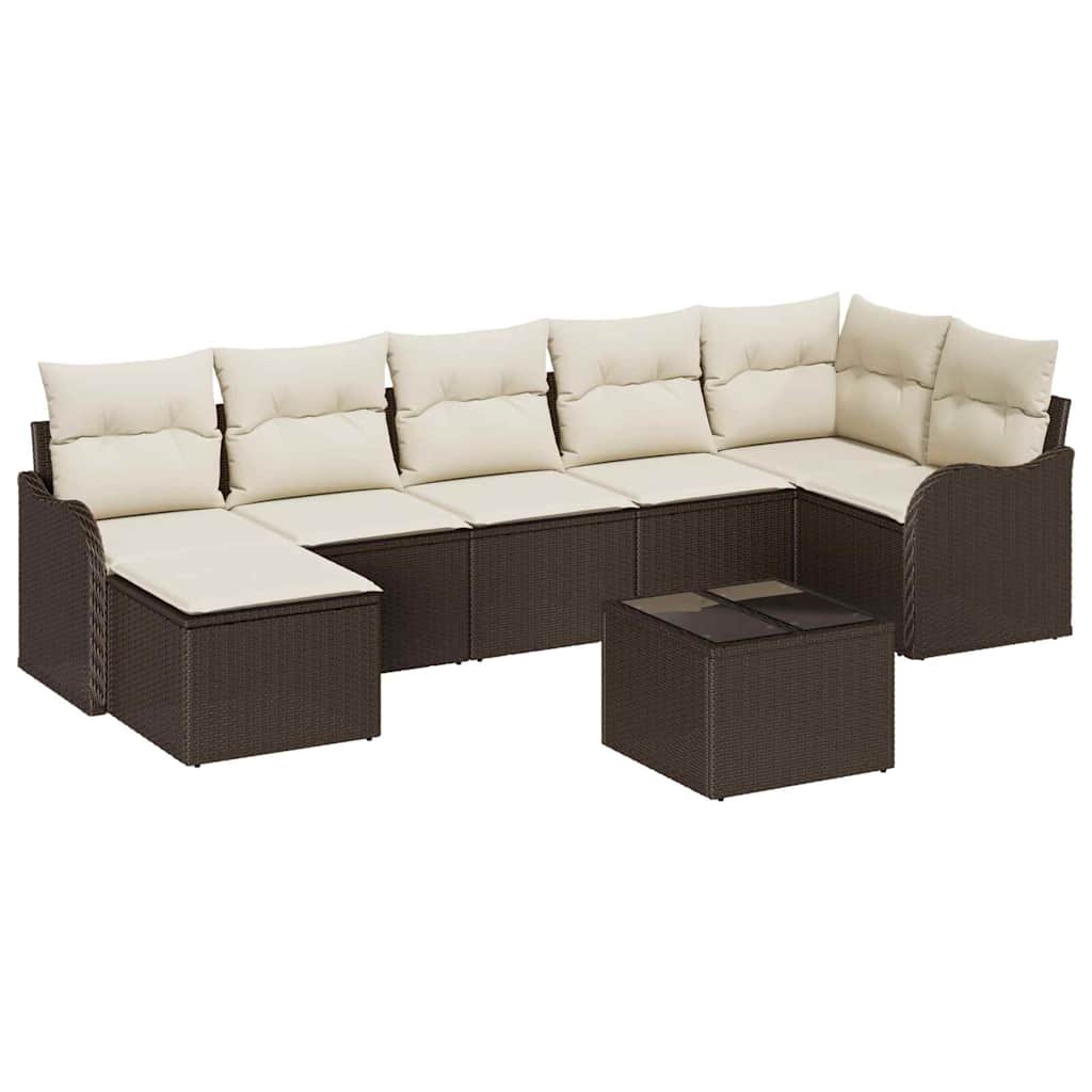 Tuin Sofa Set Bruin poly rattan is nu te koop bij PeponiXL, paradijselijk wonen!